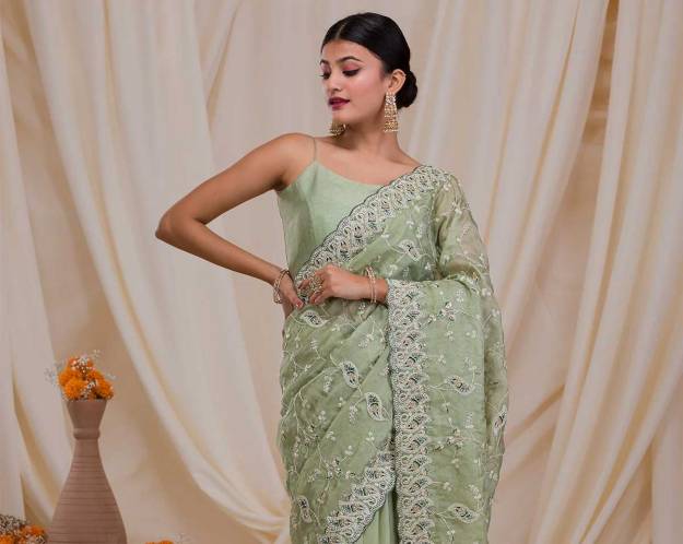 In focus : Enliven Your Wardrobe by Adding A Chiffon Saree