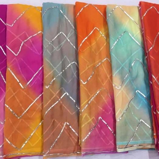 Chiffon Multi Dye Gota Manufacturers, Suppliers, Exporters in Delhi