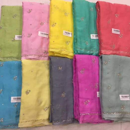 Chiffon Noori Buti Manufacturers, Suppliers, Exporters in Delhi