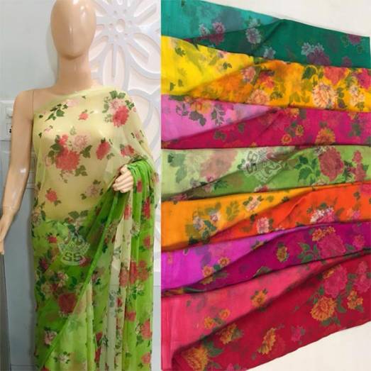 Chiffon Shaded Print Manufacturers, Suppliers, Exporters in Delhi