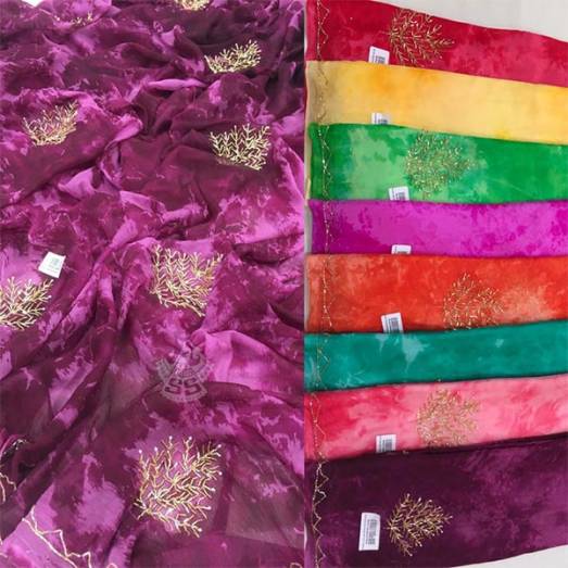 Chiffon Shibori Handwork Tree Manufacturers, Suppliers, Exporters in Delhi