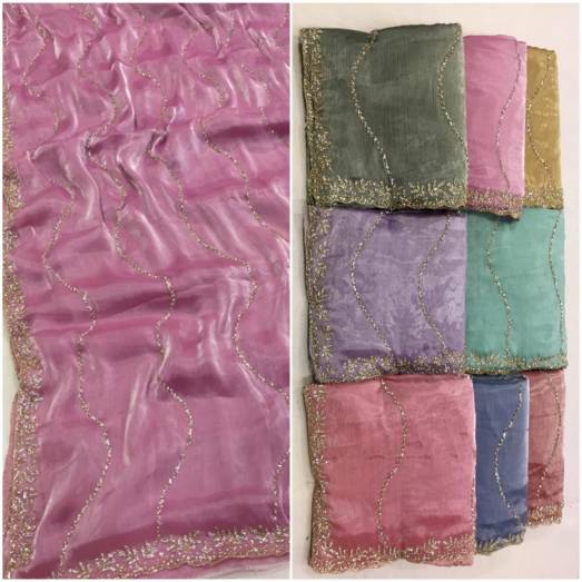 Jimmy Choo Saree With Cutdana Work  Manufacturers, Suppliers, Exporters in Delhi