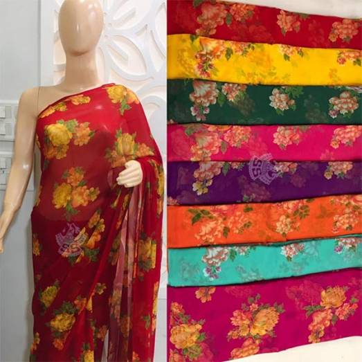 Pure Chiffon Dark Print Manufacturers, Suppliers, Exporters in Delhi