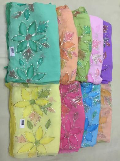 Pure Chiffon Gota Brush Jaal  Manufacturers, Suppliers, Exporters in Delhi