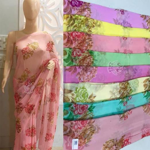 Pure Chiffon Pastel Print Manufacturers, Suppliers, Exporters in Delhi