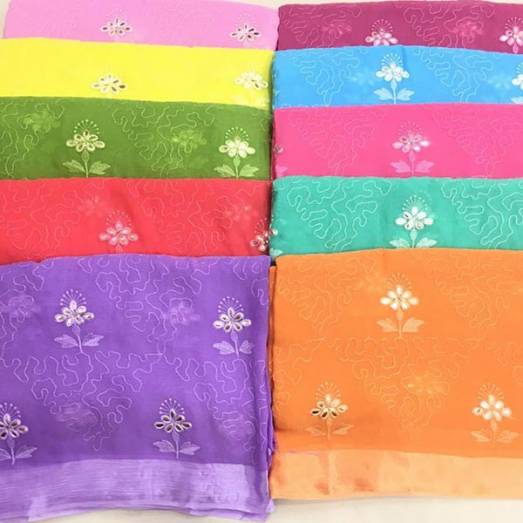 Pure Chiffon Resham Gota work Manufacturers, Suppliers, Exporters in Delhi