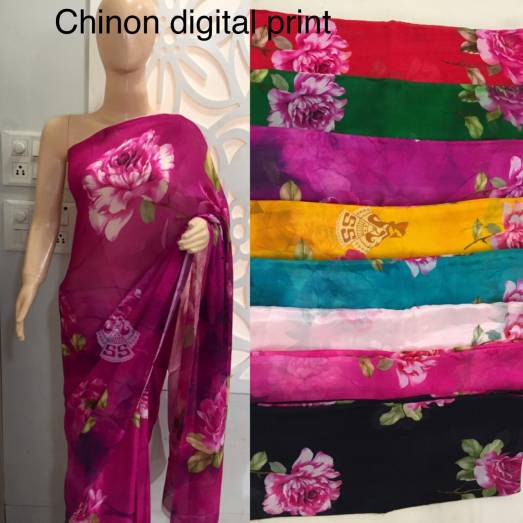 Pure Chinnon Digital Print  Manufacturers, Suppliers, Exporters in Delhi