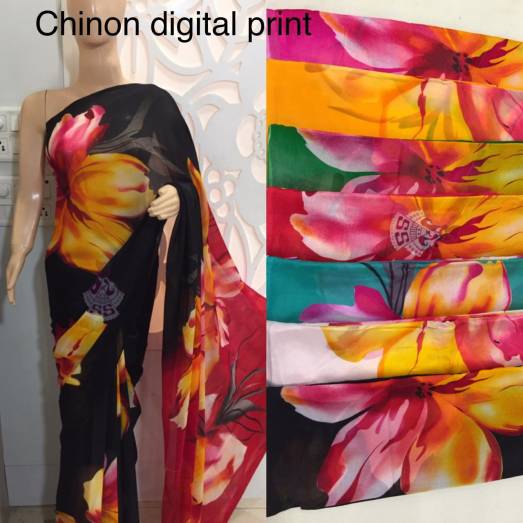 Pure Chinnon Digital Printed  Manufacturers, Suppliers, Exporters in Delhi